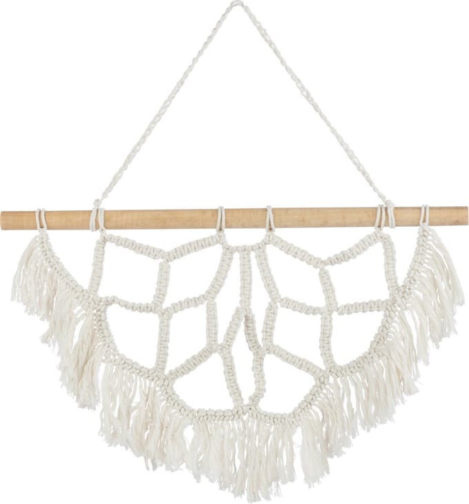 J-Line hanger Demi Mandala - katoen - wit