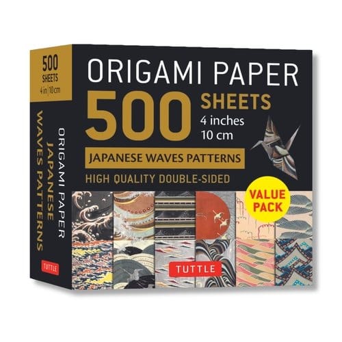 Origami Paper 500 Sheets Japanese Waves 4" (10 Cm)