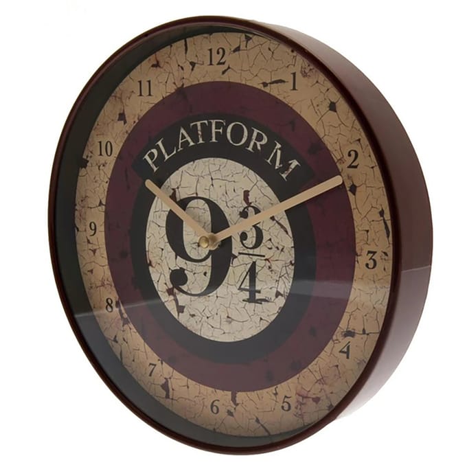 Harry Potter Platform 9 3/4 Wandklok (Crème/Bruin)
