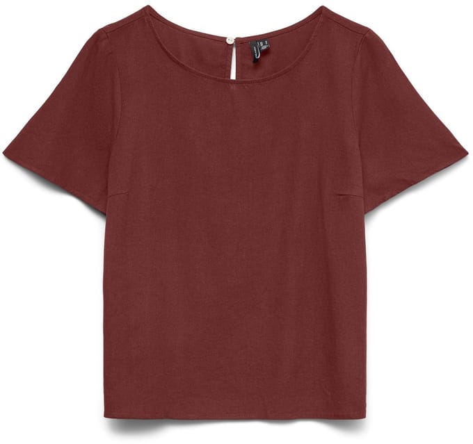 VERO MODA - VMMYMILO SS O-NECK TOP WVN GA - Dames - Blouses