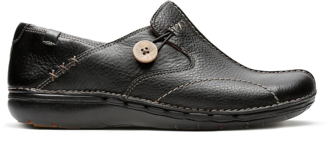 Clarks Dames Instappers - Zwart - Maat 41