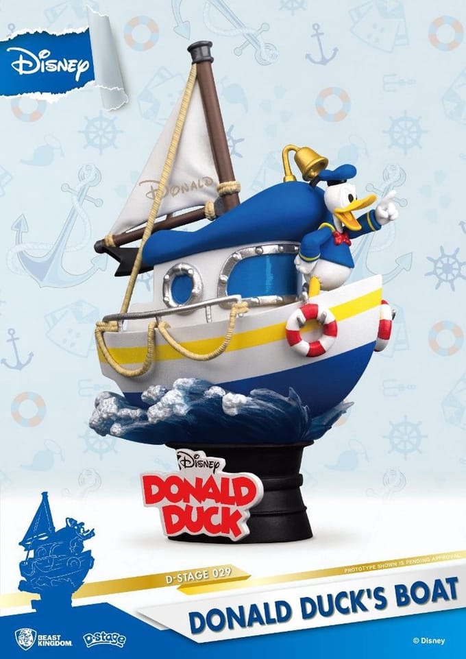 Beast Kingdom - Disney - Diorama-029 - De boot van Donald Duck - 15cm