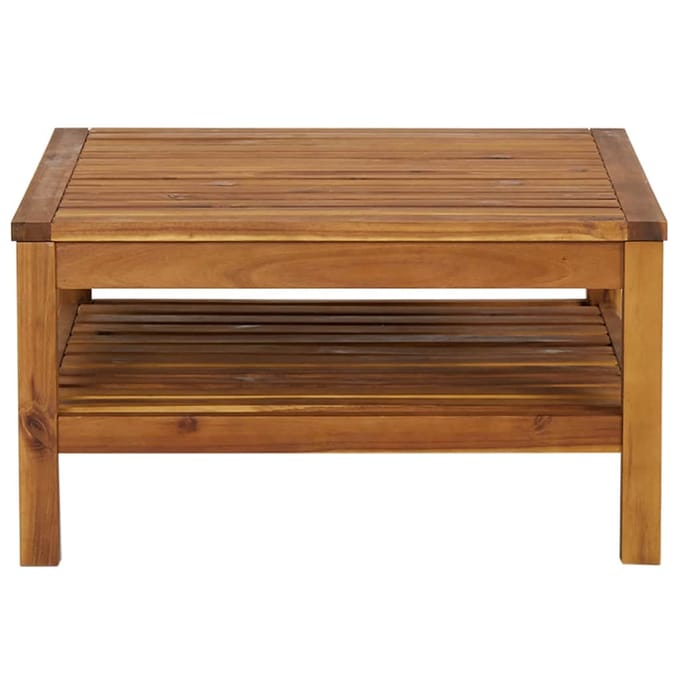 vidaXL - Salontafel - 65x65x35 - cm - massief - acaciahout