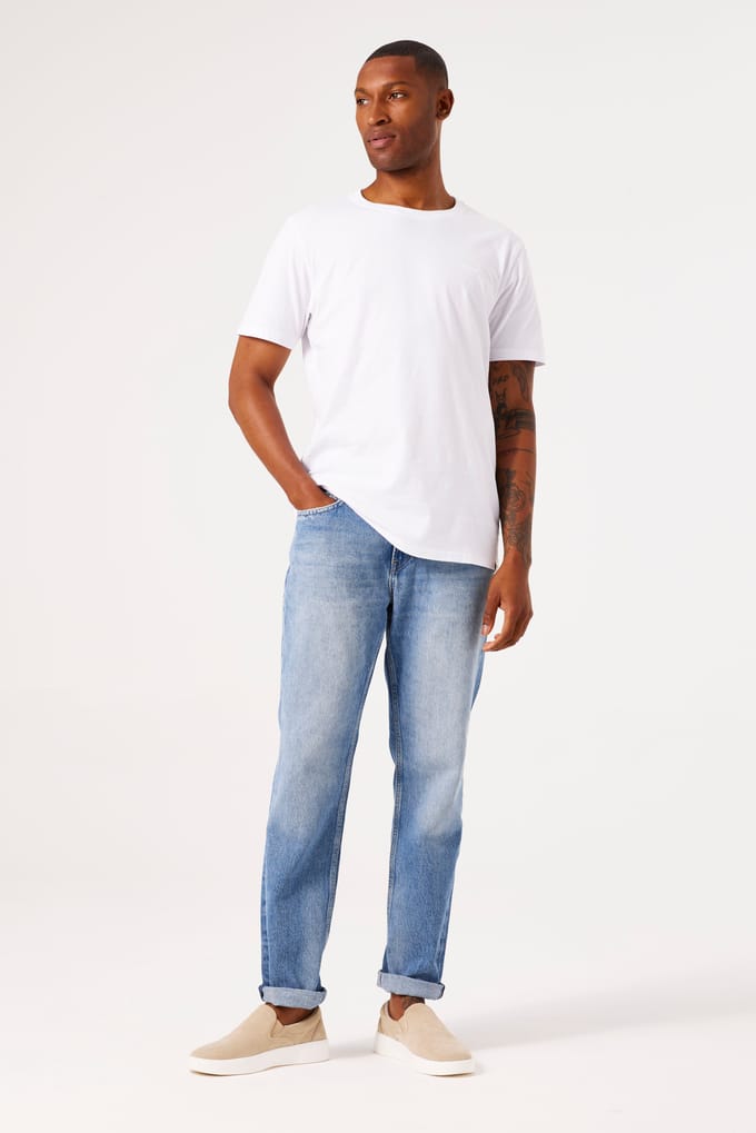 GARCIA Maurizio Heren Dad Fit Jeans Blauw
