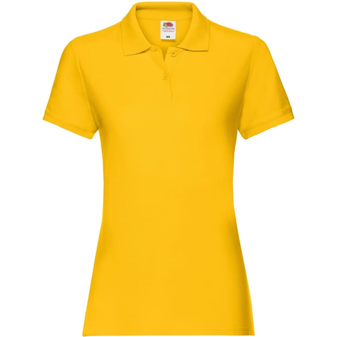 Fruit of the Loom Dames/dames Premium Poloshirt (Zonnebloem)