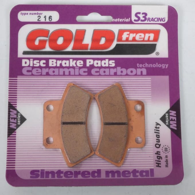 Gold Fren remblok voor quad Apache 50 Mini Tomahawk 2t 2008 tot 2009, nieuw