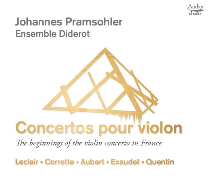Johannes Pramsohler Ensemble Didero - Concertos Pour Violon (CD)