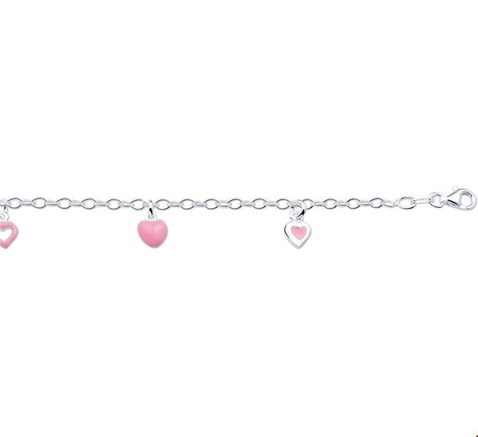 Zilveren Armband hart 2 1018886 13 cm