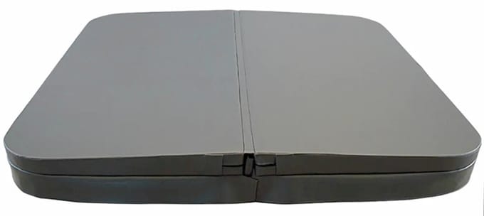 W'eau spacover 235 x 235 cm - Grijs - Radius 18 cm