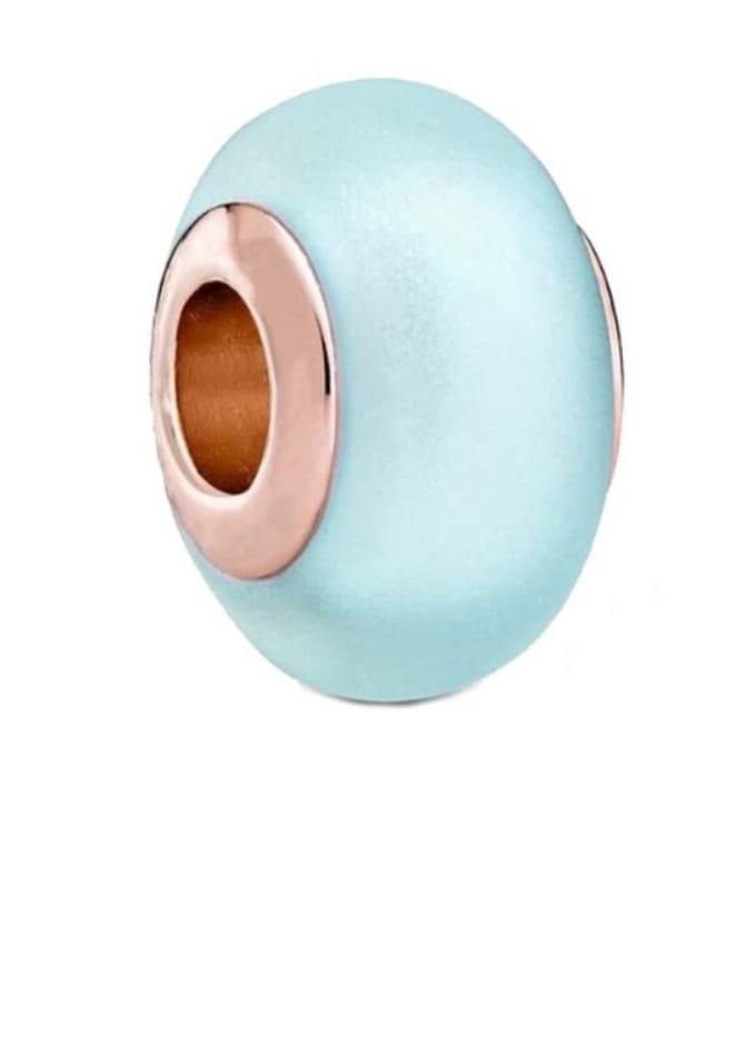 Basic Bedel - Blauw Roségoud - Voor Bedelarmband - Zilver - RomyStones