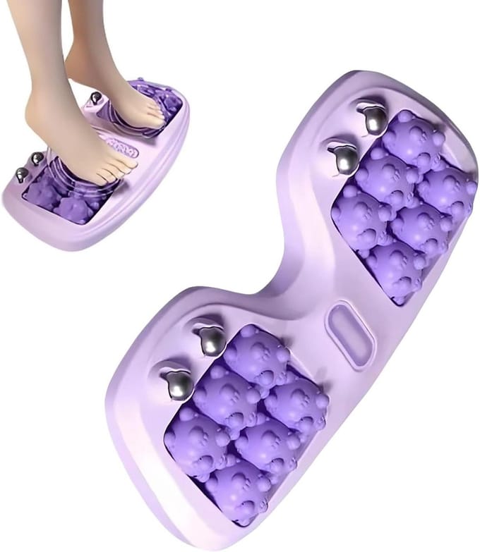 Voet Roller - Massage Roller - Spierontspanning Bevorderen - Dubbele Diepe Drukpunten - 30 x 16 x 5 cm - Zwart