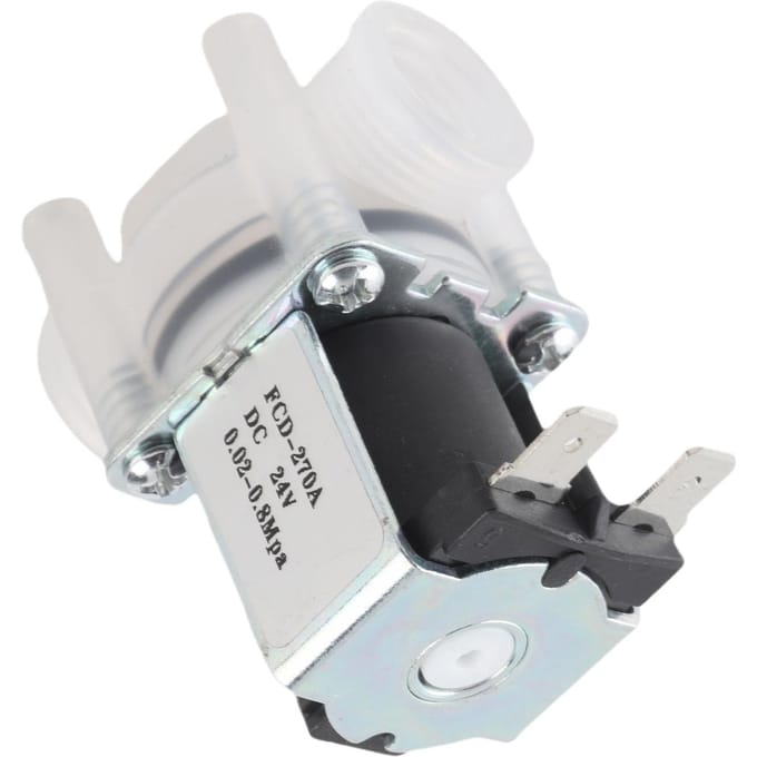 1/4 Inch Normaal Gesloten N.C. Type 24V DC Plastic Solenoïdeklep voor Puur Water Machine