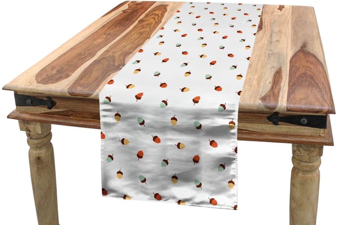 ABAKUHAUS Tafelloper Eikel – Cartoonpatroon – 40x180 cm – Multicolor