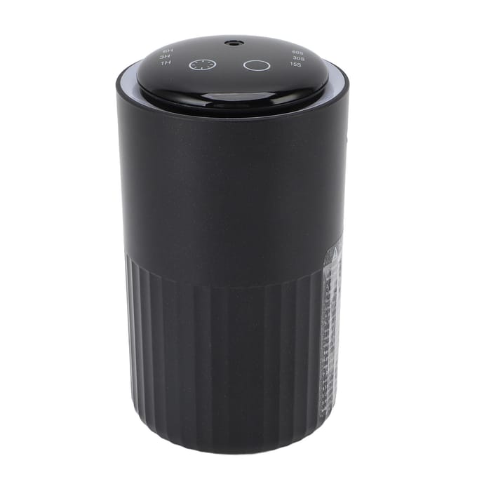 Diffuseur d'huiles essentielles sans eau avec lumière 7 couleurs, diffuseur d'aromathérapie portable, silencieux et avec minuterie black