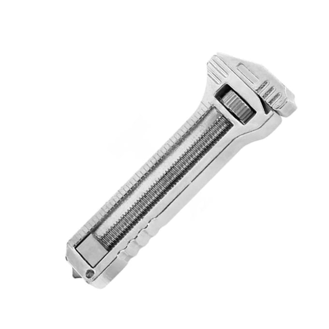 Compacte Ti Multitool Mini Verstelbare Sleutel Flesopener Nageltrekker Draagbaar Multifunctioneel Gereedschap white