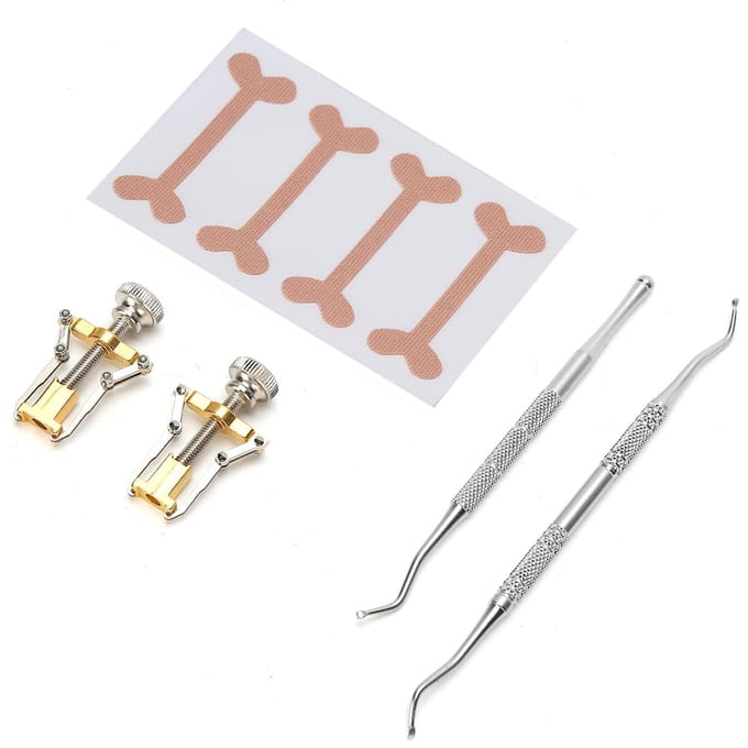 5 stuks Pedicure Gereedschapsset Ingegroeide Teennagel Orthotische Correctie Fixeer Patch Manicure Verzorging white