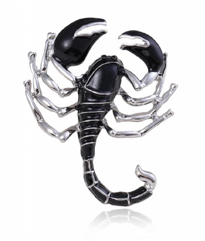 Broche schorpioen zwart - Charme Bijoux