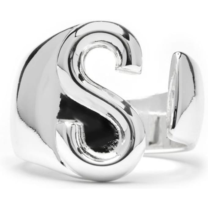 Luxenter Ring met zilveren afwerking - Alphabet
