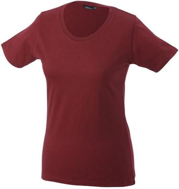 James and Nicholson Dames/dames Basic T-Shirt (Wijn)