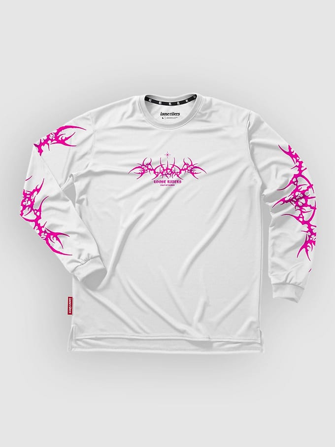 Loose Riders Tribe Long Sleeve Jersey wit