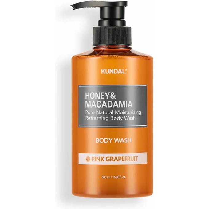 Kundal, Honing & Macadamia, Douchegel, Roze Grapefruit, 500ml (16,9 fl oz)