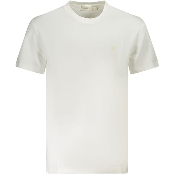 Calvin Klein Bianco Katoenen Heren T-shirt