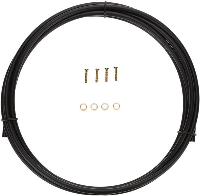 Hydraulische Fiets Remleiding Vervangen - 2,5 Meter Zwart Inclusief Connectoren
