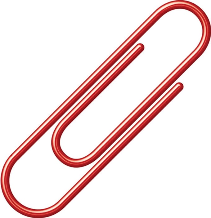 paperclips Alco 26mm rond doos a 100 stuks rood