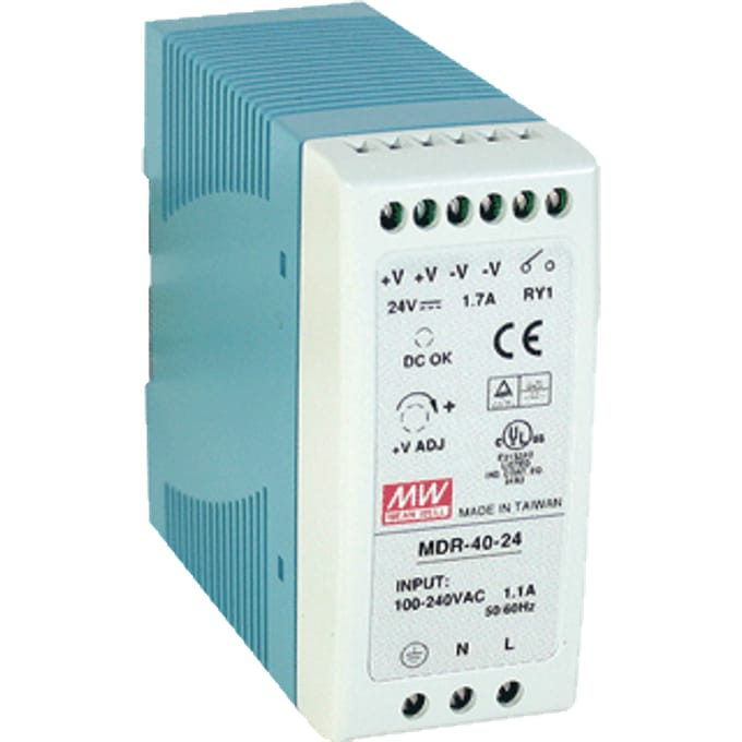 Mean Well MDR Gelijkstroomvoeding 24V | MDR-40-24
