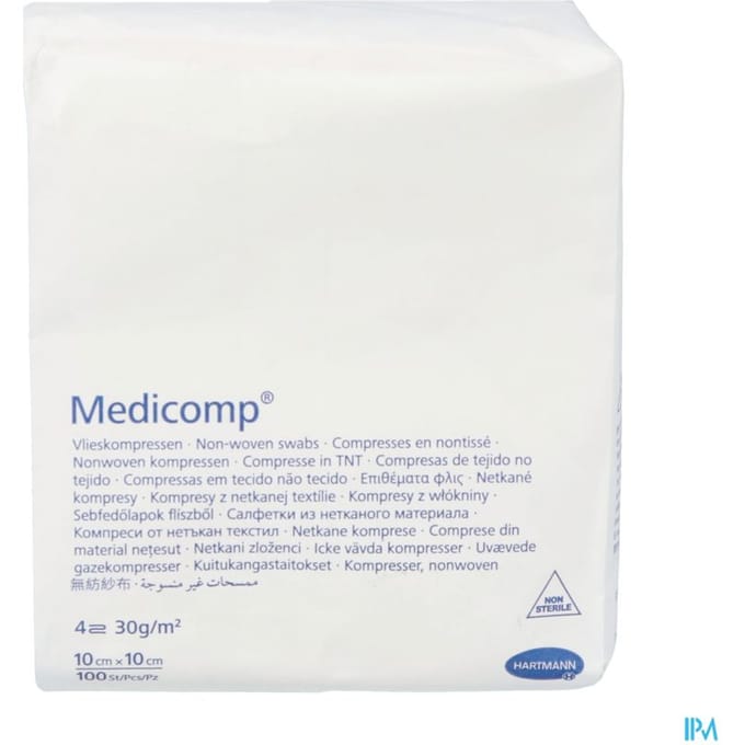 Hartmann - Medicomp - 4 laags kompres - niet-steriel 10 x 10cm