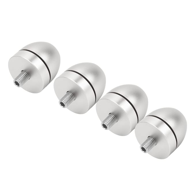Ensemble de Pieds de Support d'Isolation pour Haut-parleur Alliage d'Aluminium Coussinets de Base pour Amplificateur Coussinets d'Absorption des Chocs Audio