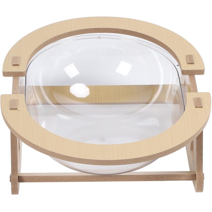 Lit Transparent pour Chat Spacieux Structure Stable Look Élégant Hamac Transparent pour Chat pour Dormir Jouer se Prélasser white