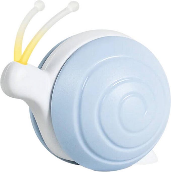 Cheerble Interactive Cat Toy: Wicked Snail (Blue)