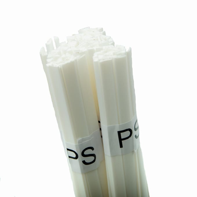 Rosfix Kunststoflasdraad PS GPPS - Wit 100 g - Draad 42 cm, Mix 8mm/3,5mm