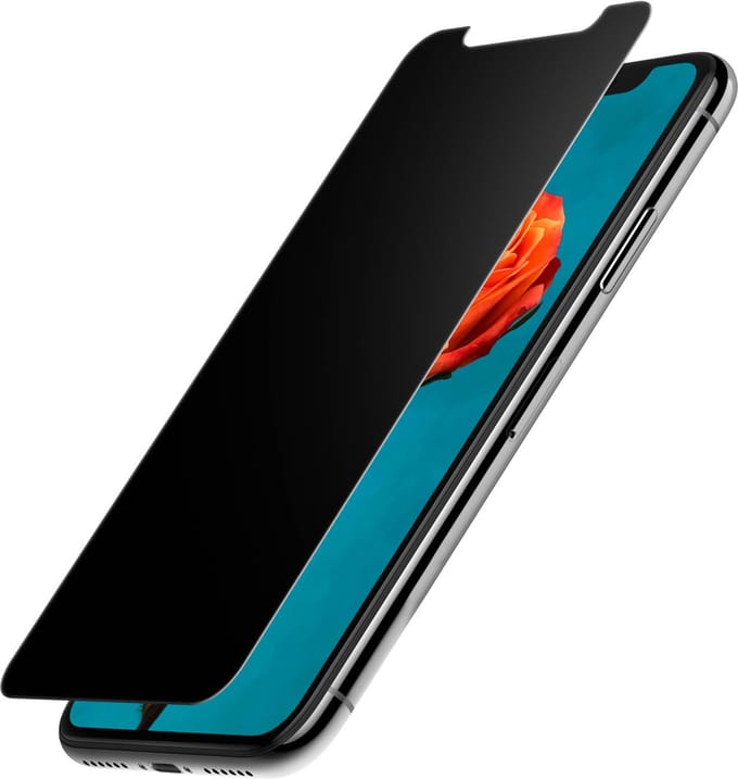 Force Case, Screenprotector geschikt voor iPhone X / XS / 11 Pro - Privacy Oleophobic, Transparant
