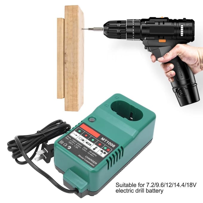 MT1008 Universele acculader voor elektrische boormachines 7.29.61214.418V