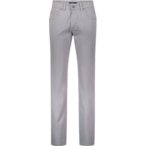 Gardeur Broek Bill Fine Pattern Cotton Comfort Stretch Soft Wash-out Effects Licht Grijs / male