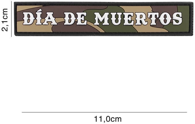 Embleem 3D PVC Dia De Muertos Woodland