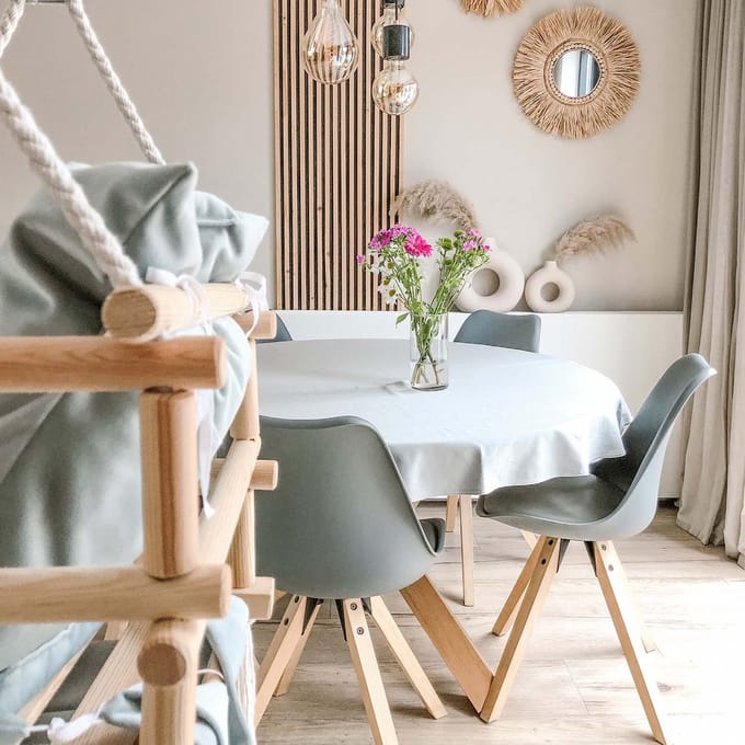 Organic Home | Tafelkleed Woestijn Rond Pine Green Ø 160 cm