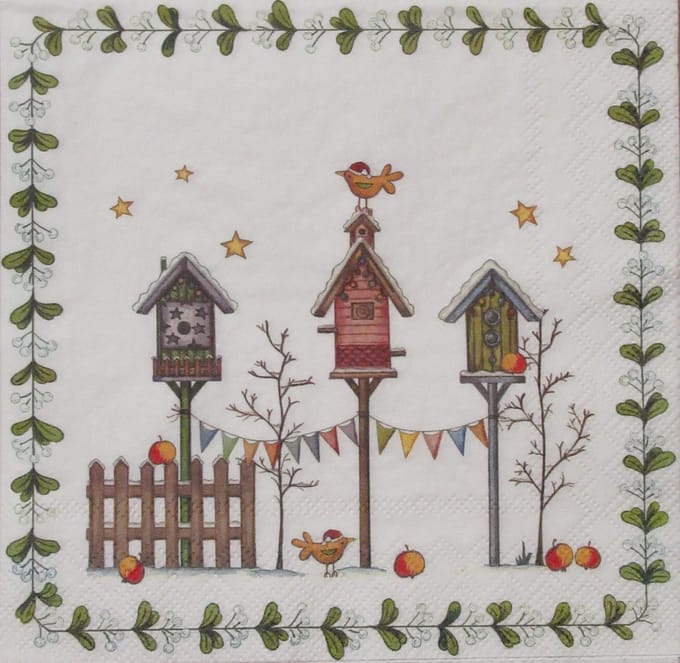 Servetten Little Bird's World 33 x 33 cm