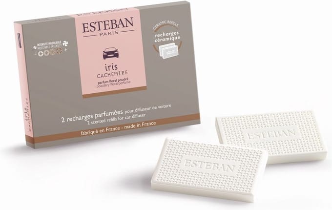 Esteban Classic Iris Cachemire Autoparfum navulling (2 stuks)