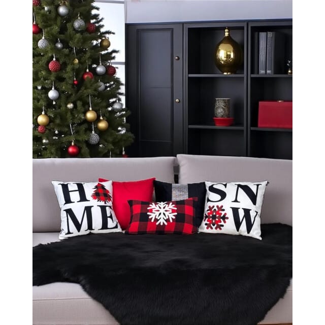 Gek op kussens! Sierkussen home xmas | 45 x 45 cm | katoen/polyester