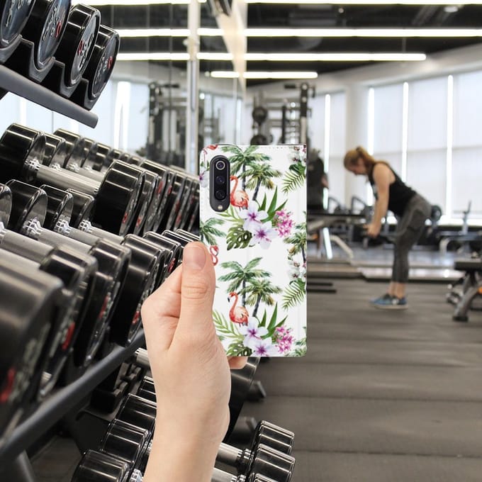 Xiaomi Mi 9 Hoesje maken Flamingo Palms