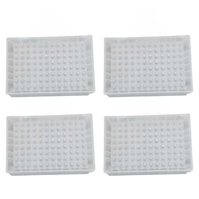 10 stuks Diepe Put Plaat 96 Putjes 2.2ML PP Plastic Laboratorium Opslag Microplaten 41mm Hoogte white