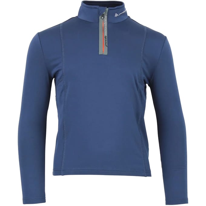 T-shirt 1e huid met rits voor kinderen Peak Mountain Ecanevi