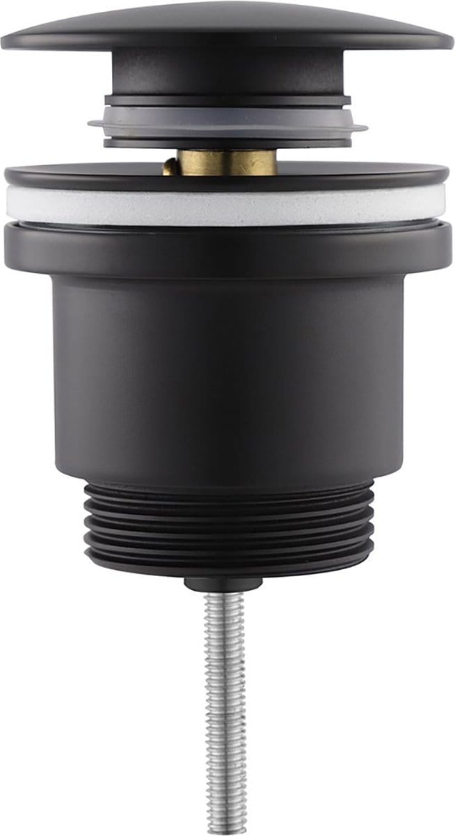 Clickwaste Afvoerplug - Lonis Clis - Messing - Mat Zwart