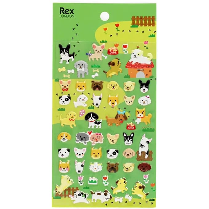 3D hondenstickers Rex London