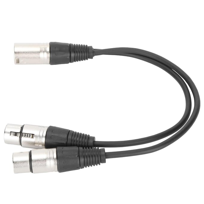 JORINDO JD6068 XLR Male naar Dubbel XLR Female Kabel Y-Type Splitter o Microfoonkabel 0.3M