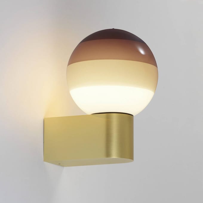 MARSET LED wandlamp Dipping Light A1, bruin/messing