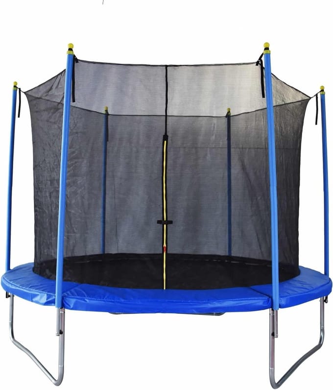 Outdoor Toys Fly, elastisch bed voor kinderen, diameter 183 x 196 cm, kindertrampoline met veiligheidsnet